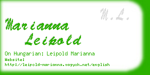 marianna leipold business card